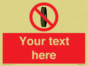 Custom Do Not Change Grinding Wheel Sign